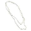 [R8002] - Designer Long Necklace 'Sissi' White - 120 Cm - 6 Mm