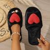 Fashion Love Fluffy Women's Slippers Home Winter Plush Luxury Designer Wholesale Woman Shoes Indoor Footwear Casual Fuzzy Fur Slides
