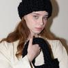 Slowslowly Wool 100% Handmade Crochet Hairband _ Black