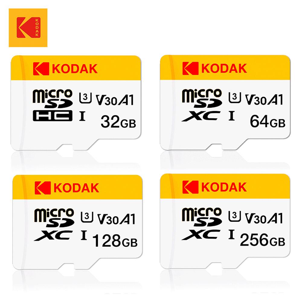 Kodak Мини SD-карта памяти 256 ГБ 128 ГБ 64 ГБ 32 ГБ U3 V30 4K Full HD Micro TF карта памяти Flash для телефона/компьютера/камеры
