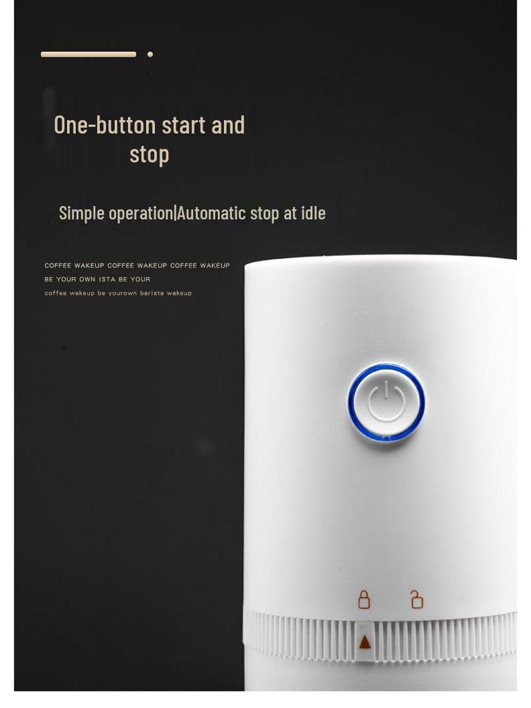 Portable USB-Charged Electric Coffee Bean Grinder and Automatic Coffee Maker