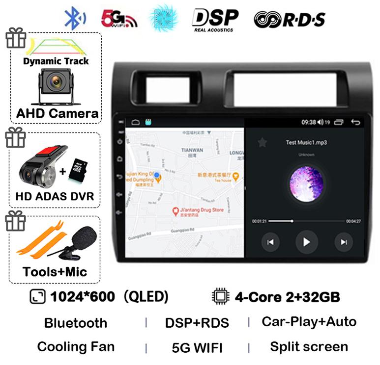 Android 14 Carplay Автомагнитола для Toyota Pickup Land Cruiser LC 70 79 Series 2007-2020 Мультимедийный Видеоплеер GPS Стерео BT
