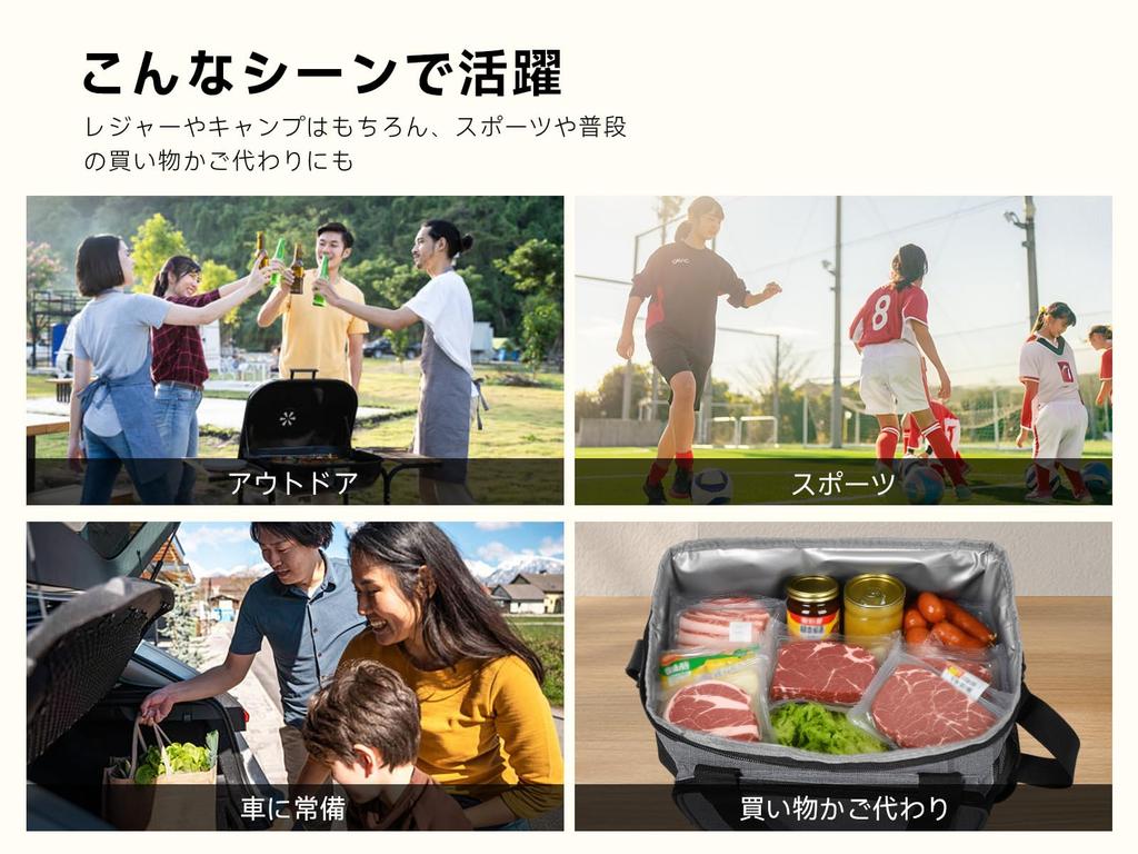 Medium-sized 15L cooler box, foldable and wear-resistant, with 5-layer insulation for cold and warmth, waterproof, lightweight, and leak-proof.