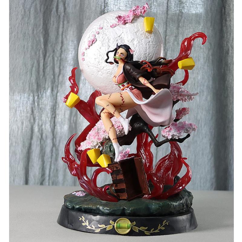 31 см Фигурка Nezuko Kamado из Demon Slayer Статуэтка Искусство Кровавого Демона Коллекционная Украшение для Домашнего Стола Подарок для Фанатов Аниме
