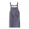 Custom Printed Cotton and Linen Kitchen Apron - Oil-Proof Waist Smock