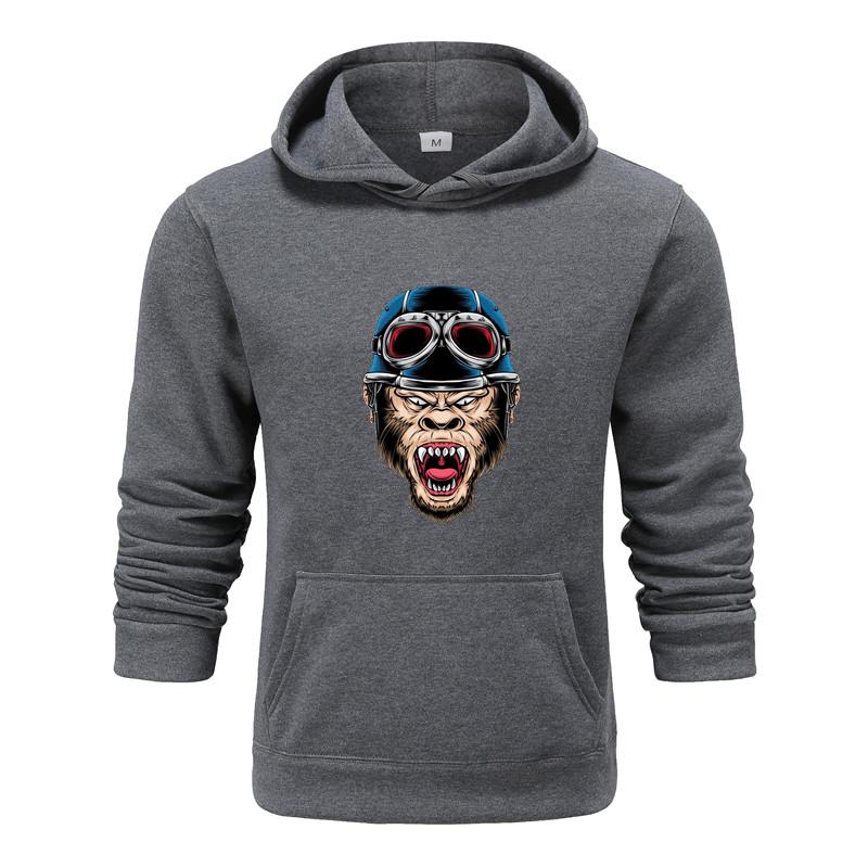 Autumn and Winter New Personalized Monkey Pattern Printing Clothing Men's Hoodie Couple Pullover Women Hoodie