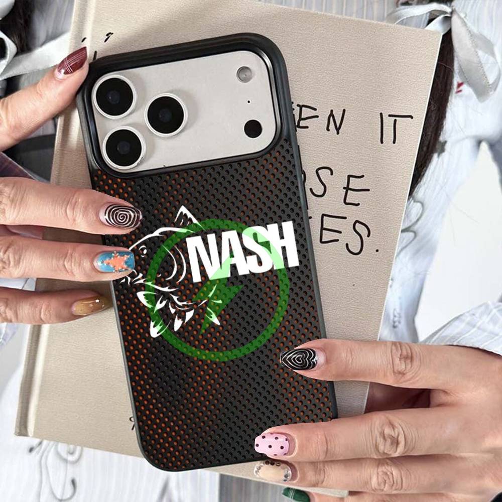 N-Nash Fishing Cool Magnetic Charging Cover Phone Case For IPhone 17 16 14 13 12 11 15 Pro Max For Magsafe Wireless