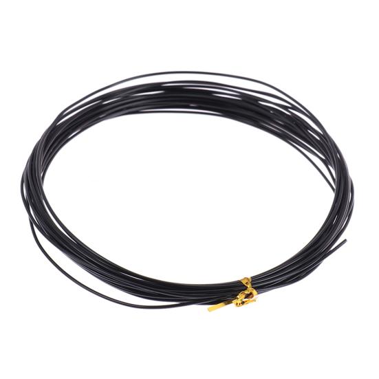 1 рулон, 5 м, проволока для бонсай, гибкая, многоразовая, нержавеющая, гибкая, удобная для хранения, форма растения, 6 размеров, тренировочная ветка бонсай, черная проволока для балкона