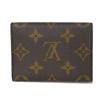 Used 12564 Envelope, Card Holder, M63801, 7946, New LV Logo, Current RFID IC Chip, Unused Monogram Maroon Unisex from