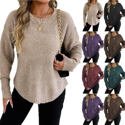 Женская футболка с винтажным цветочным принтом, круглым вырезом, свободная, с длинным рукавом, средней длины, с большим пальцем, с утечкой