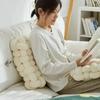 1шт квадратная подушка с узлом, диванная подушка, однотонная квадратная ручная плетеная домашняя подушка, квадратная плетеная декоративная подушка для сиденья