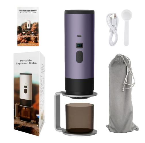 Портативная электрическая кофеварка 3-в-1, капсульная кофемолка, дорожная кофеварка с беспроводным подогревом для автомобиля, дома, кемпинга