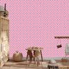 Powder pink checkerboard wallpaper, clear detail 50x1000