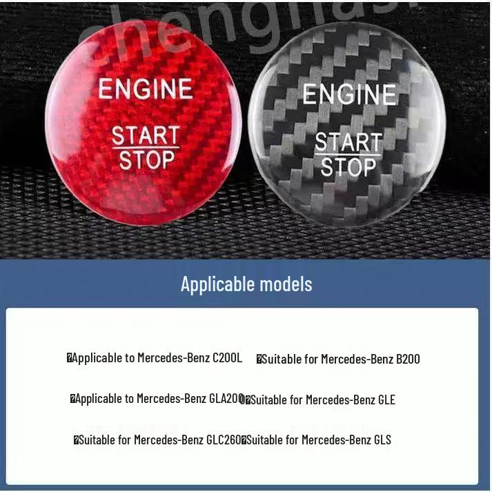 Наклейка на кнопку Start/Stop из настоящей карбоновой fibers для BMW, Mercedes-Benz, Volkswagen, Toyota, Nissan, Honda, Suzuki