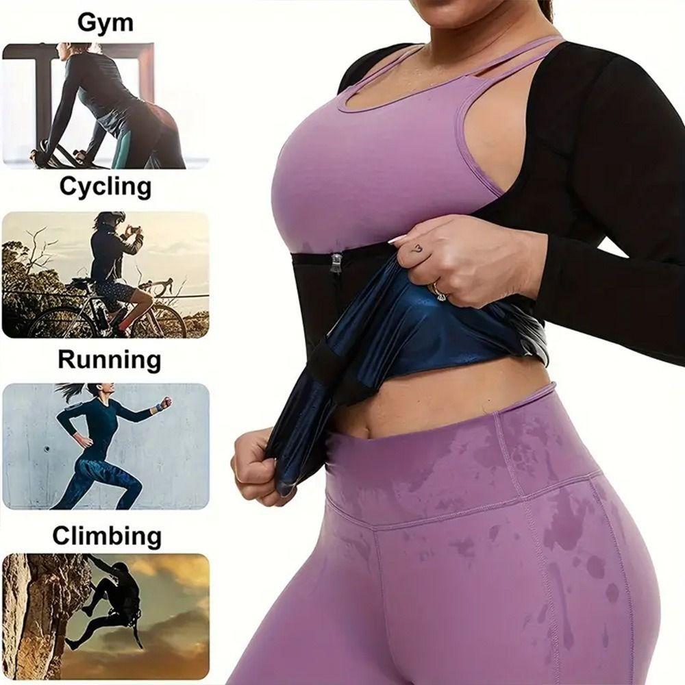 Zipper Design Waist Trainer Vest Long Sleeve Body Shaper Body Shaping Shapewear Tank Top Sauna Use