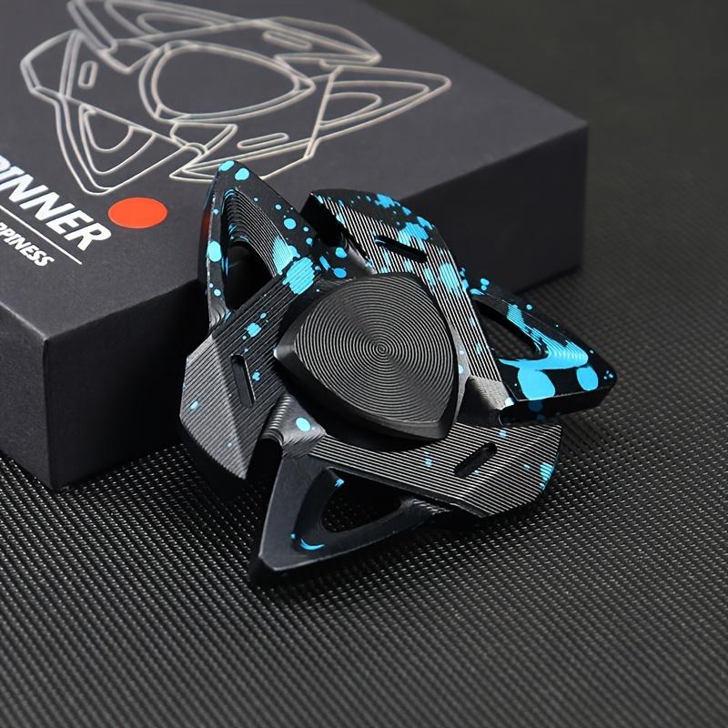 Shark-Style Aluminum Alloy Fidget Spinner - CNC Machined, 3 Color Options, Relax Toy for Adults