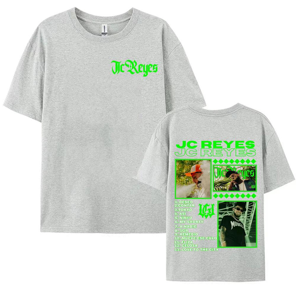 Rapper Jc Reyes Album Tour 2025 Merch Tee Shirt Mens Clothing Summer Fashion Vintage Hip Hop T Shirt Short Sleeve Loose Tshirt