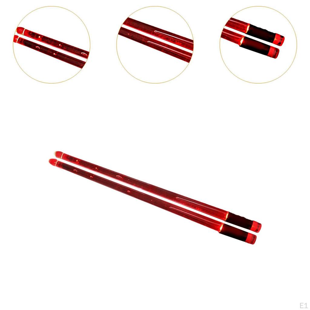 2 шт. светящиеся барабанные палочки светящиеся наконечники барабанные палочки легкие прохладные перкуссии