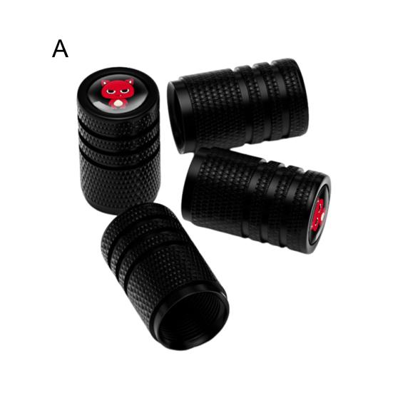 Yousheng 4Pcs Tire Stem Valve Caps Rustproof Vibrant Color Universal Fit Simple Installation Wheel Valve Covers Car Dustproof Tire Caps