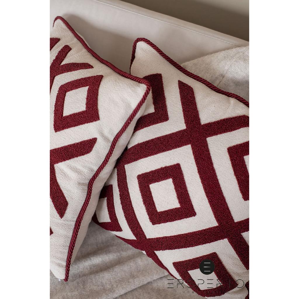 Декоративная льняная наволочка наволочка 43х43см 2 шт.