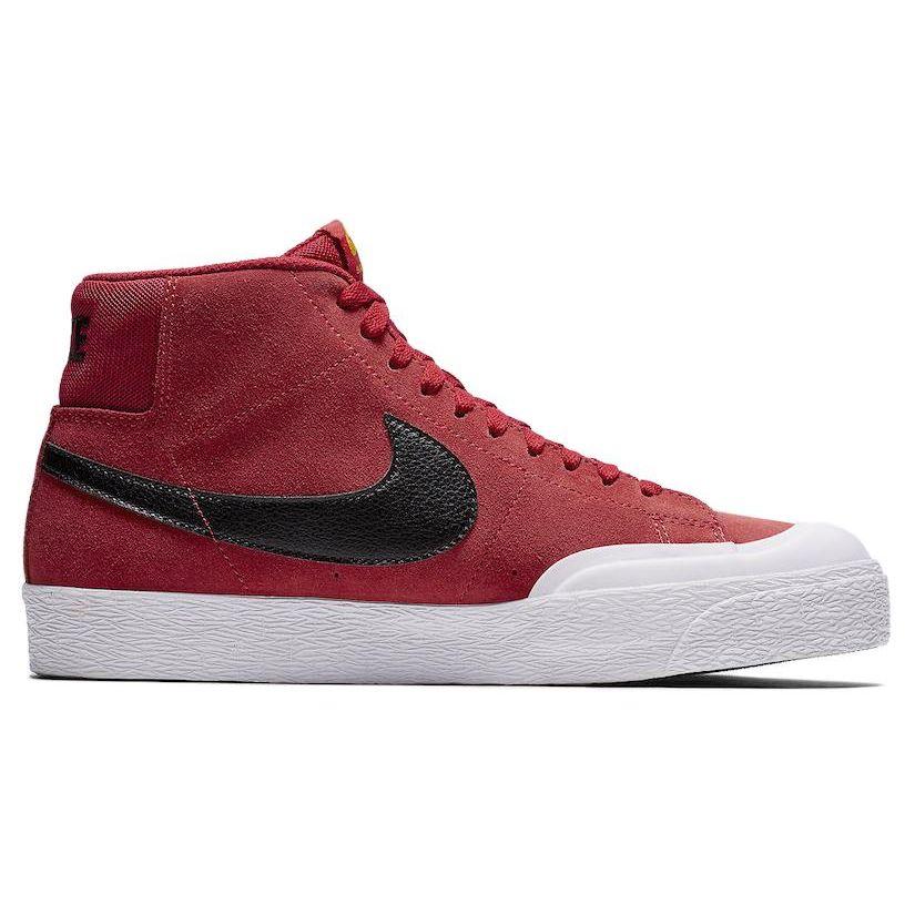 Nike SB Zoom Blazer Mid XT University Red Black Mineral Gold Кеды для скейтбординга 876872-607