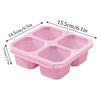 Bento Snack Box, 4 Compartment Food Storage Container Straw Meal Prep Lunch Box Plastic Food Storage Containers, Microwave And Dishwasher Safe