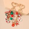 Милый Рождественский Брелок Снеговик Подвески для Ключей для Женщин Девочек Украшение для Сумки DIY Ювелирное Изделие Ручной Работы Подарок