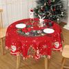 Рождественский Снеговик Лось Санта Клаус Круглая Скатерть Navidad Natal Noel Украшение С Рождеством Христовым Декор Для Дома 2025 Новый Год 2025