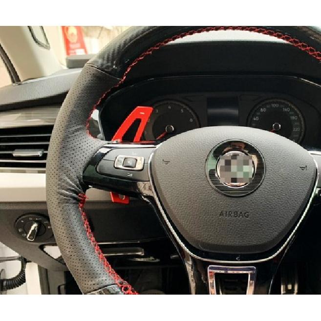Red Steering Wheel Larger Paddle Shifter Extension For VW 09-14 MK6 Golf/GTI, CC