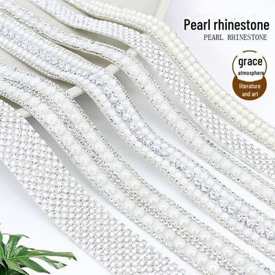 Наклейки-бриллианты своими руками: Самоклеящаяся полоска из жемчужных стразов для ювелирных изделий, одежды и изделий из смолы