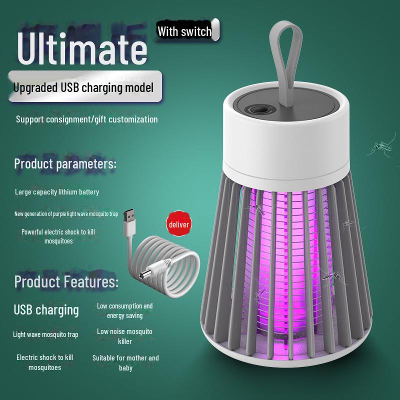 2024 USB Rechargeable Electric Mosquito Killer Lamp with Suction Function