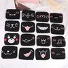 1X Cartoon Pattern Solid Black Mouth Half Face Soft Anti-Fog Anti-Dust Mask