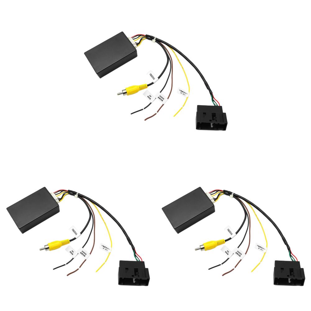 10-1PCS 12V Car Rear View Camera RGB To RCA AV CVBS Signal Converter Decoder Box Adapter for Volkswagen RCD510 RNS510 RNS315 OEM