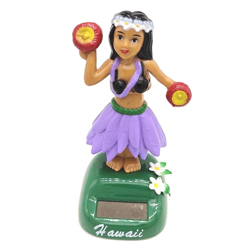 Автомобиль Декор Танцующая Кукла Солнечная Энергия Игрушка Гавайская Хула Девушка Трясущая Голову Орнамент