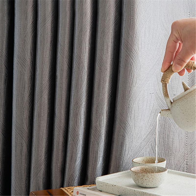 Сплошной цвет затемняющие шторы с высоким диапазоном затемнения для спальни, гостиной, конференц-зала, разделителя домашнего декора