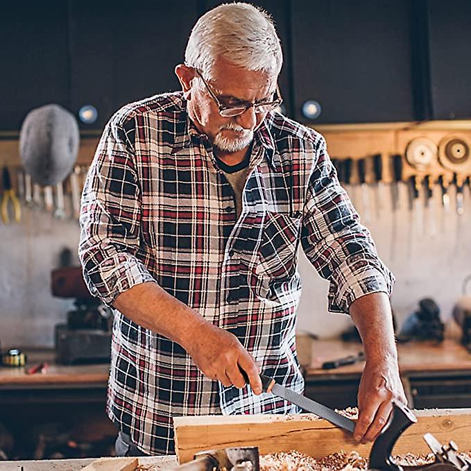 Набор профессиональных напильников, 18 шт., металлические напильники премиум-класса T12 с чемоданом, плоские/треугольные/полукруглые/круглые большие напильники, 12 игольчатых надфилей и щетка для чистки