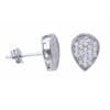 [P2368] - Silver Earrings 'Sissi' Silver White (rhodium-plated) - 7x5 Mm