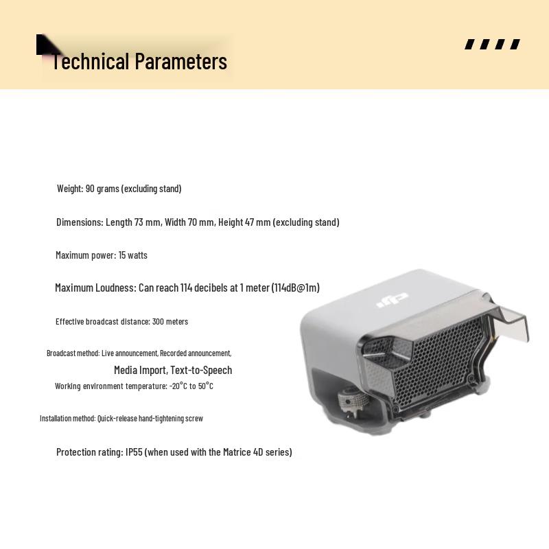 DJI AS1 Loudspeaker for Matrice 4E/4T Drones