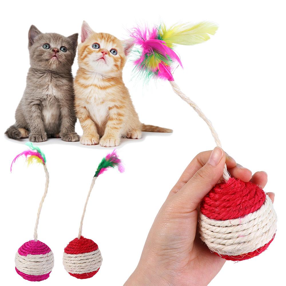 Interactive Toys Playing Sisal Cat Scratching Cat Scratching Ball Cat Balls Chew Ball Molar Ball