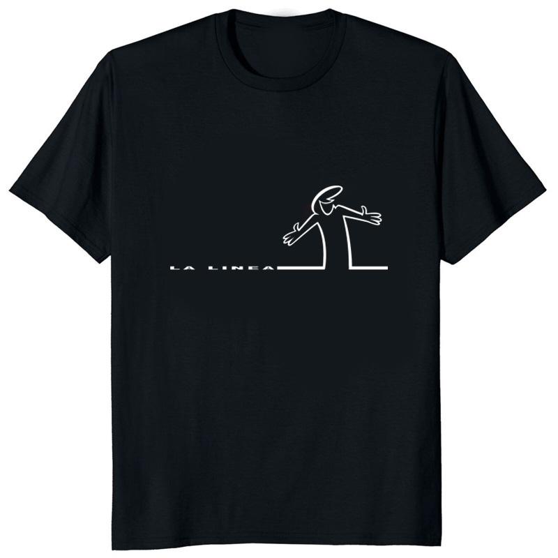 Хлопок La Linea Линия Смешной Принт Счастливого Рождества Футболка Удобная Хип-хоп Уличная одежда Мужская футболка Хипстерская Повседневная Свободная Женская футболка