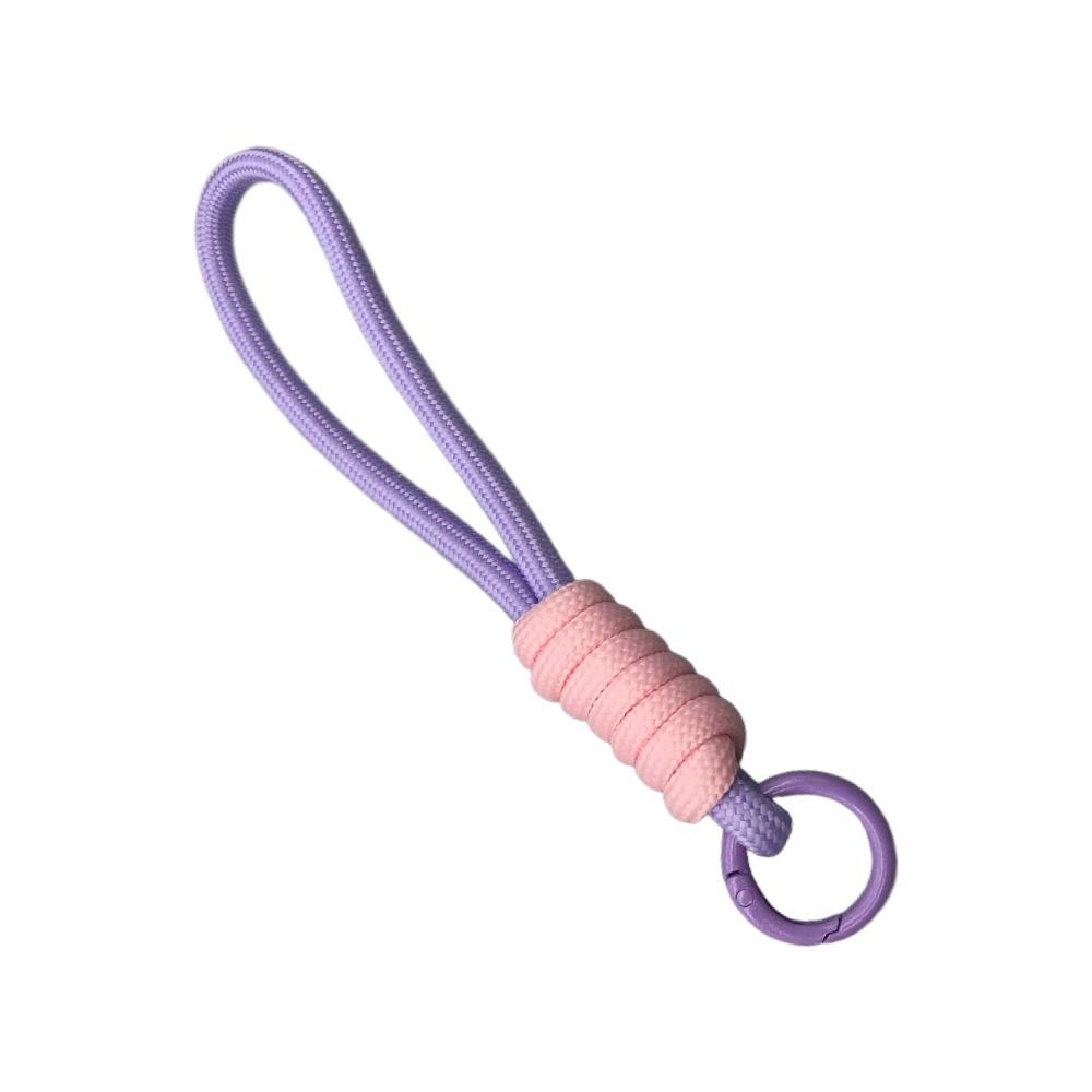 10PCS Colorful Braided Lanyard Keychain Key Ring Bag Charm Phone Lanyard Knot Rope Keyring  DIY