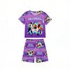 Fashion Kids Pajamas Set Kpop Demon Hunters Printed Children's O Neck Short Sleeve Tops Shorts 2pcs Summer Girls Casual T Shirt Sets