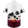 Men's Hawaiian Printed Button Short Sleeve Shirts Men's Casual Fashion Short Sleeve Shirts