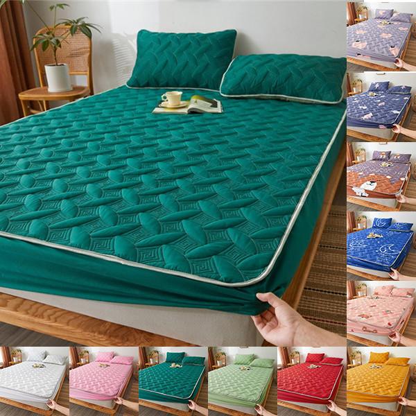 Cotton Winter Warm Thicken Sheet Bed Fitted Sheet Bedcover Printing Bed Mattress Cover Protector Sheet No Pillowcase