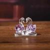 Car Perfume Seat Home Decor Wedding Animal Ornament Car Accessories Crystal Swan Swan Figurine