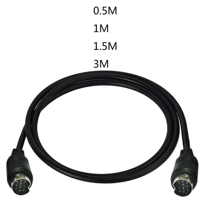 3/1.5/1/0.5м S-video Кабель Папа-Папа 10-контактный Mini DIN Компьютерный Разъем ТВ Кабель Для Проектора Видеомагнитофона DVD Никелированный