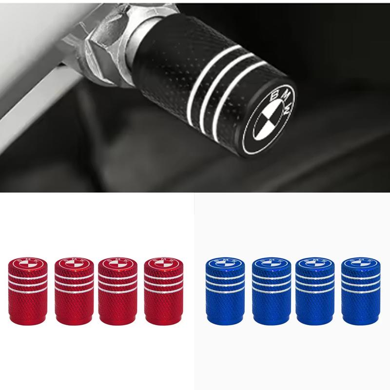 KYLZ4 4PCS Car Wheel Tire Valve Stem Caps Decorative Auto Exterior Accessories For BMW E36 E39 E46 E60 E90 E90 F01 F10 F30 E93 G01 G20