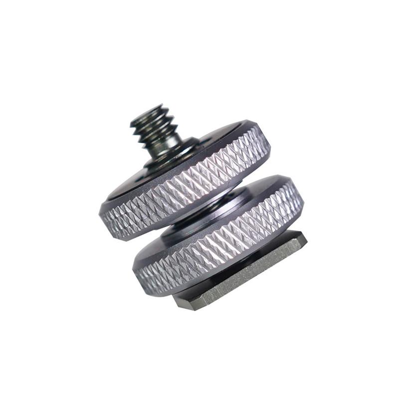 1/4-дюймовый винт для крепления штатива с двойным слоем для крепления адаптера вспышки «горячий башмак» Аксессуары для фотостудии