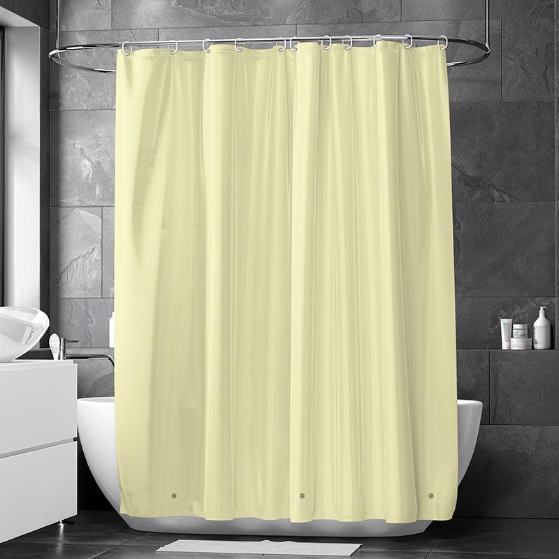 3D-печатная шторка для душа из ПЭВА с крючками – Толстая, водонепроницаемая, устойчивая к плесени перегородка для ванной