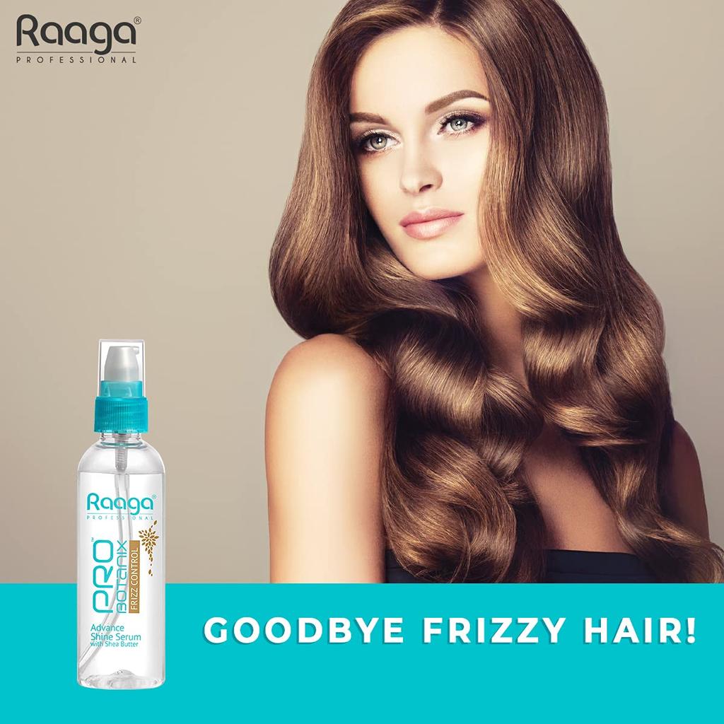 Raaga Professional Probotanix Сыворотка для контроля над пушистостью волос с маслом ши для гладкости, блеска и послушности 100 мл